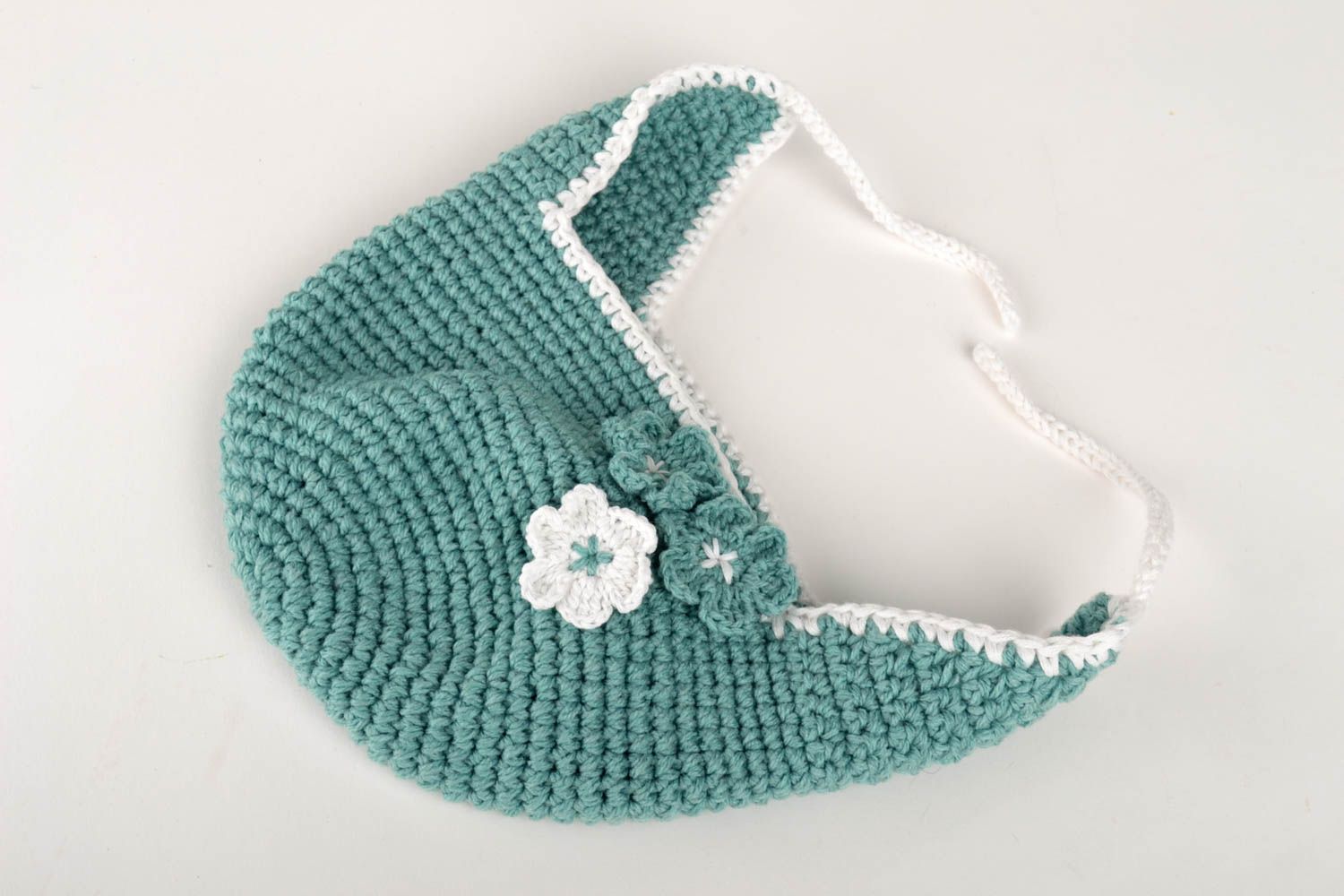 Bonnet fait main Chapeau tricoté Accessoire bébé original design unique photo 5