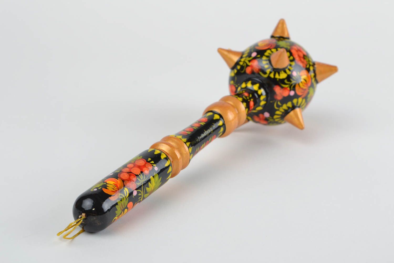Beautiful handmade wooden mace decorative wooden cold weapon best gifts for him photo 5