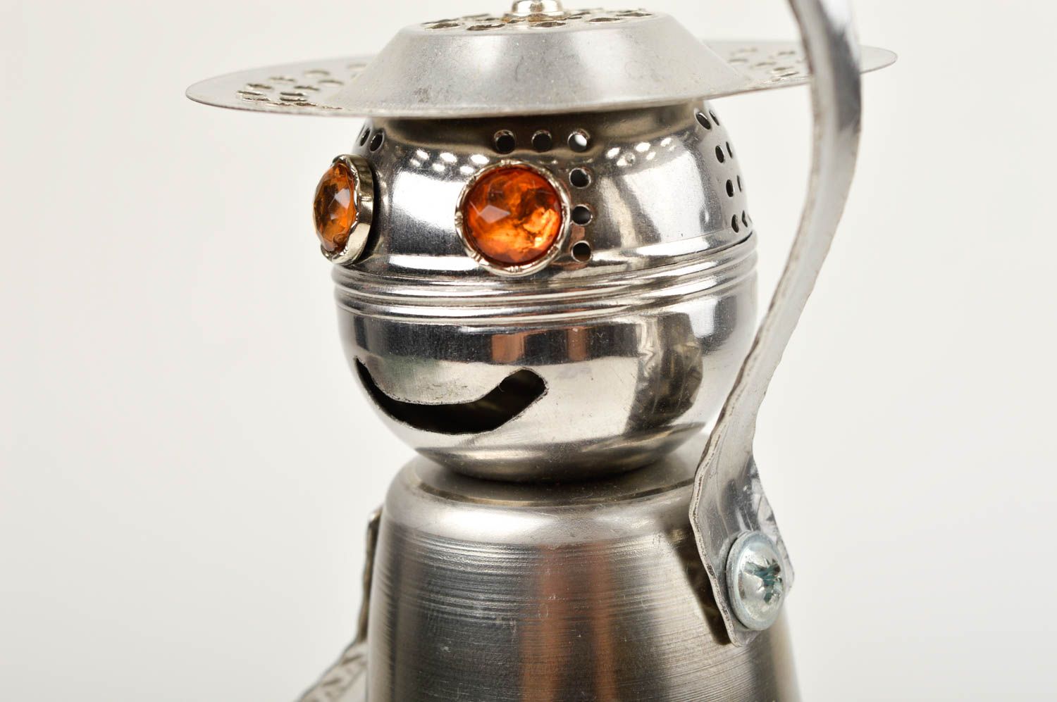 Handmade metal designer statuette unusual home figurine interior decor photo 4