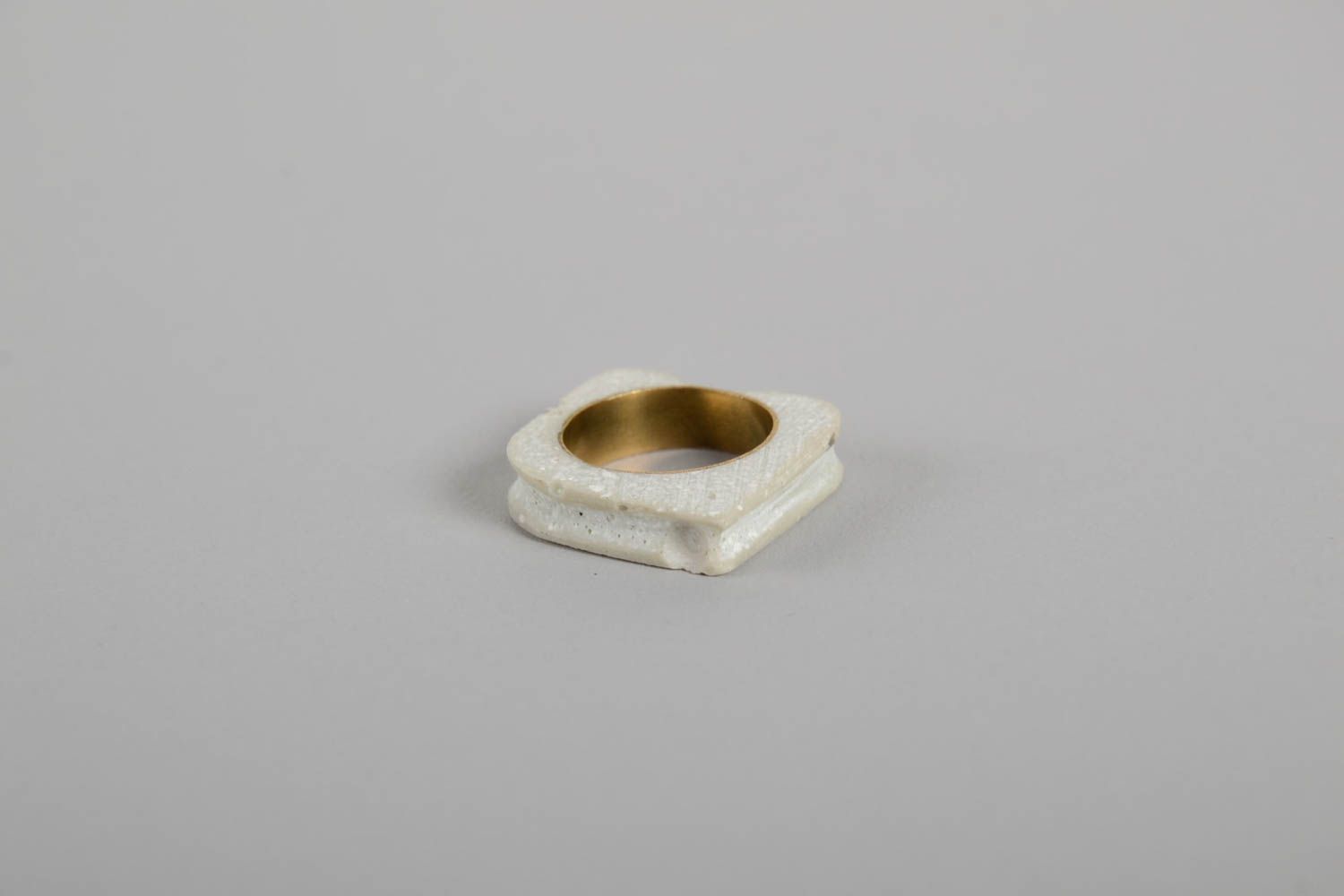Кольцо ручной работы перстень кольцо из латуни женское кольцо необычное  фото 5