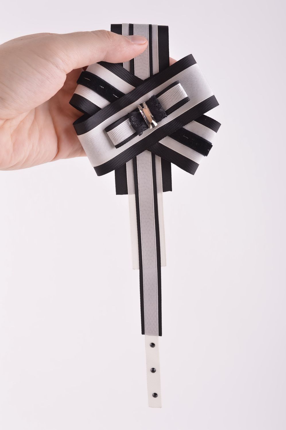 Broche hecho a mano de cinta accesorio de moda regalo original para mujer foto 6