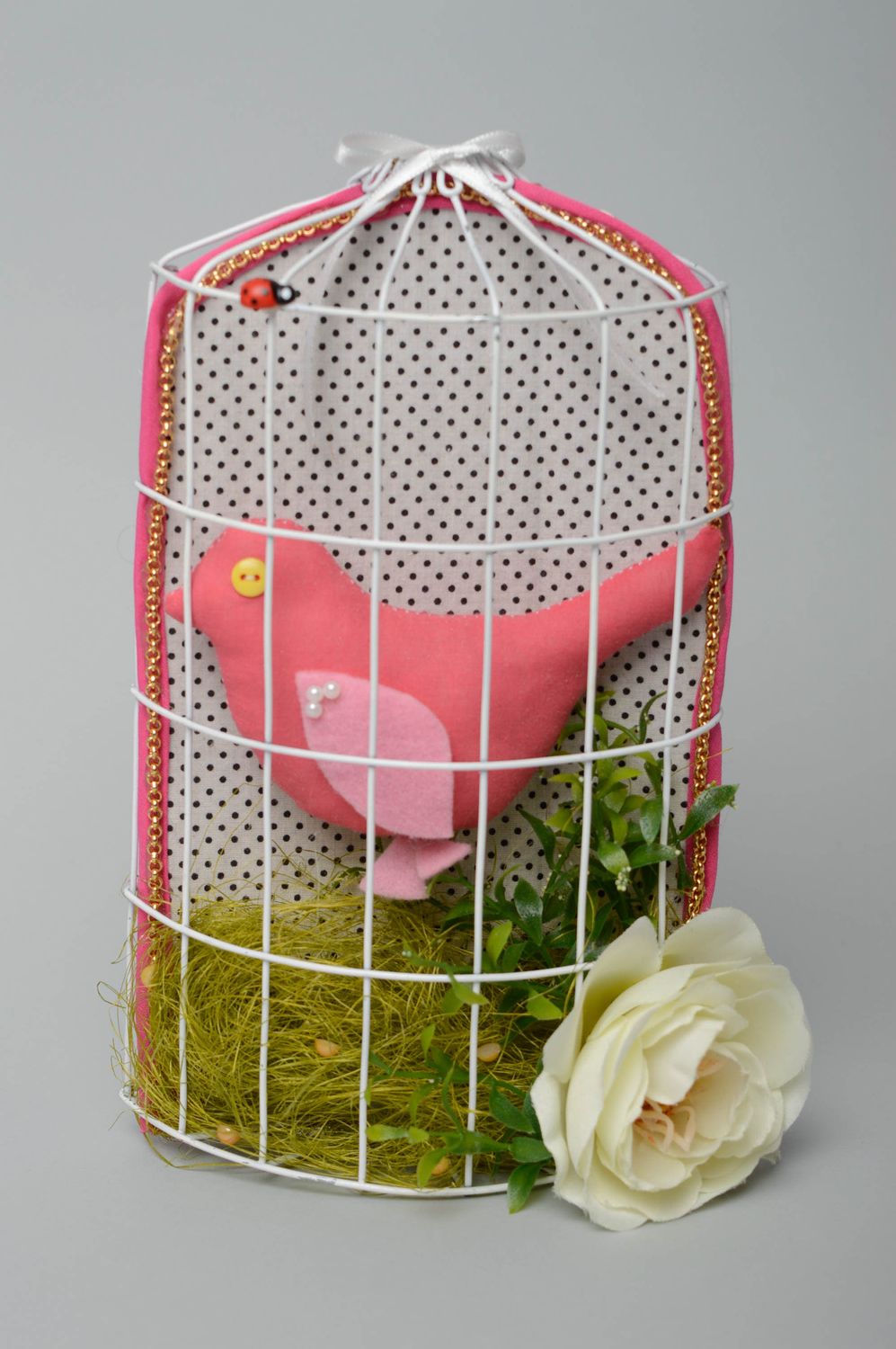 Interior soft toy Bird in Cage photo 1