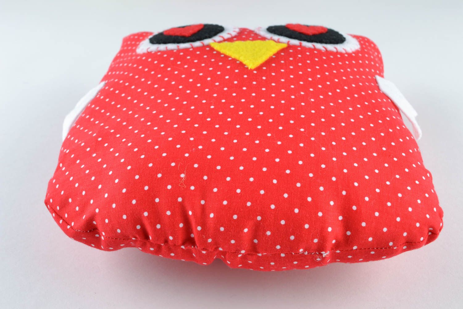 Handmade fabric toy owl photo 4