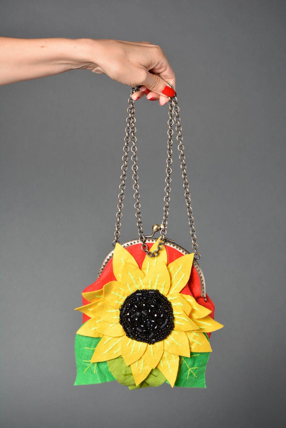 Handmade bag designer bag for women gift ideas felt handbag gift for girls photo 4