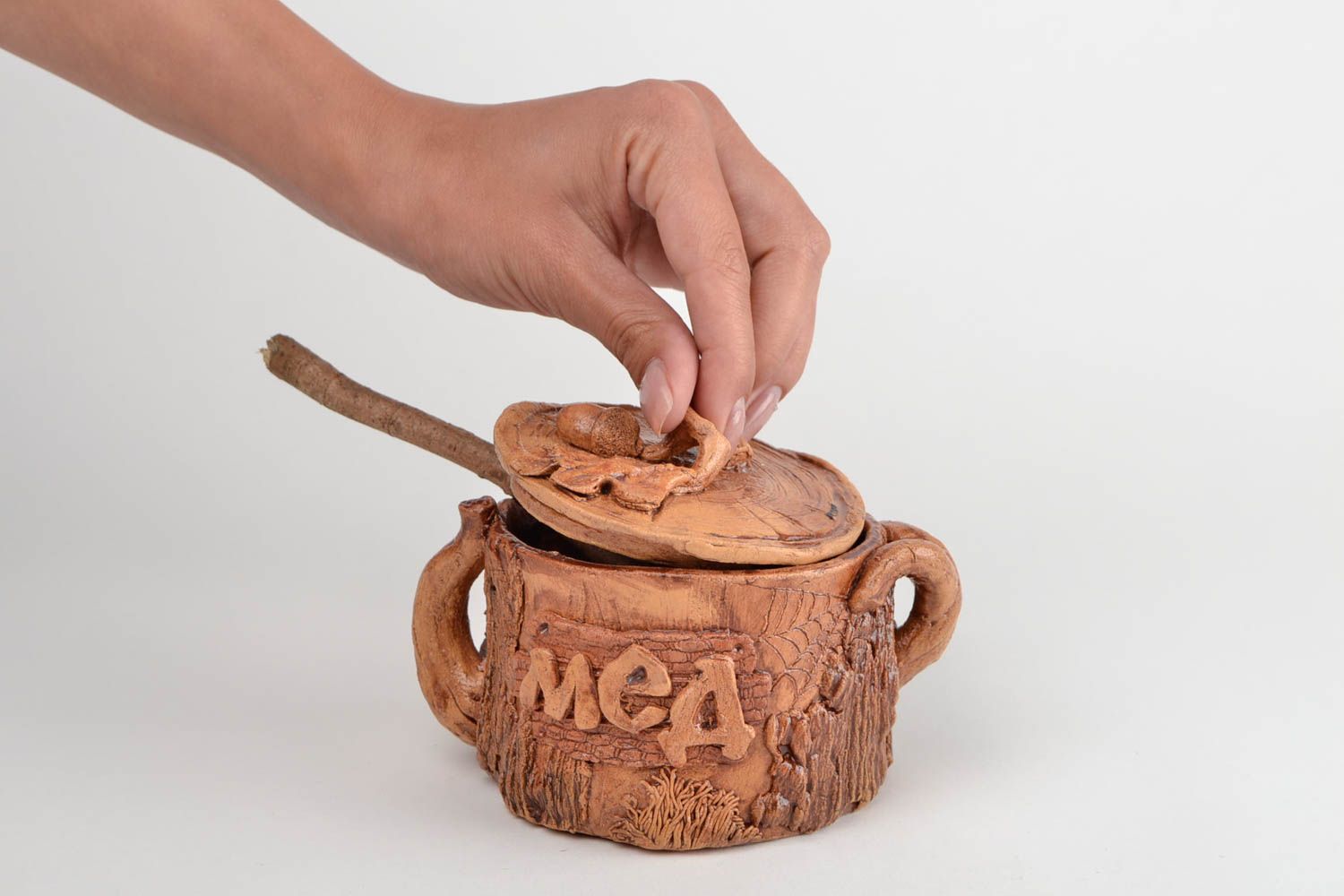 The honey pot handmade ceramic honey pot handmade pottery housewarming gift idea photo 2