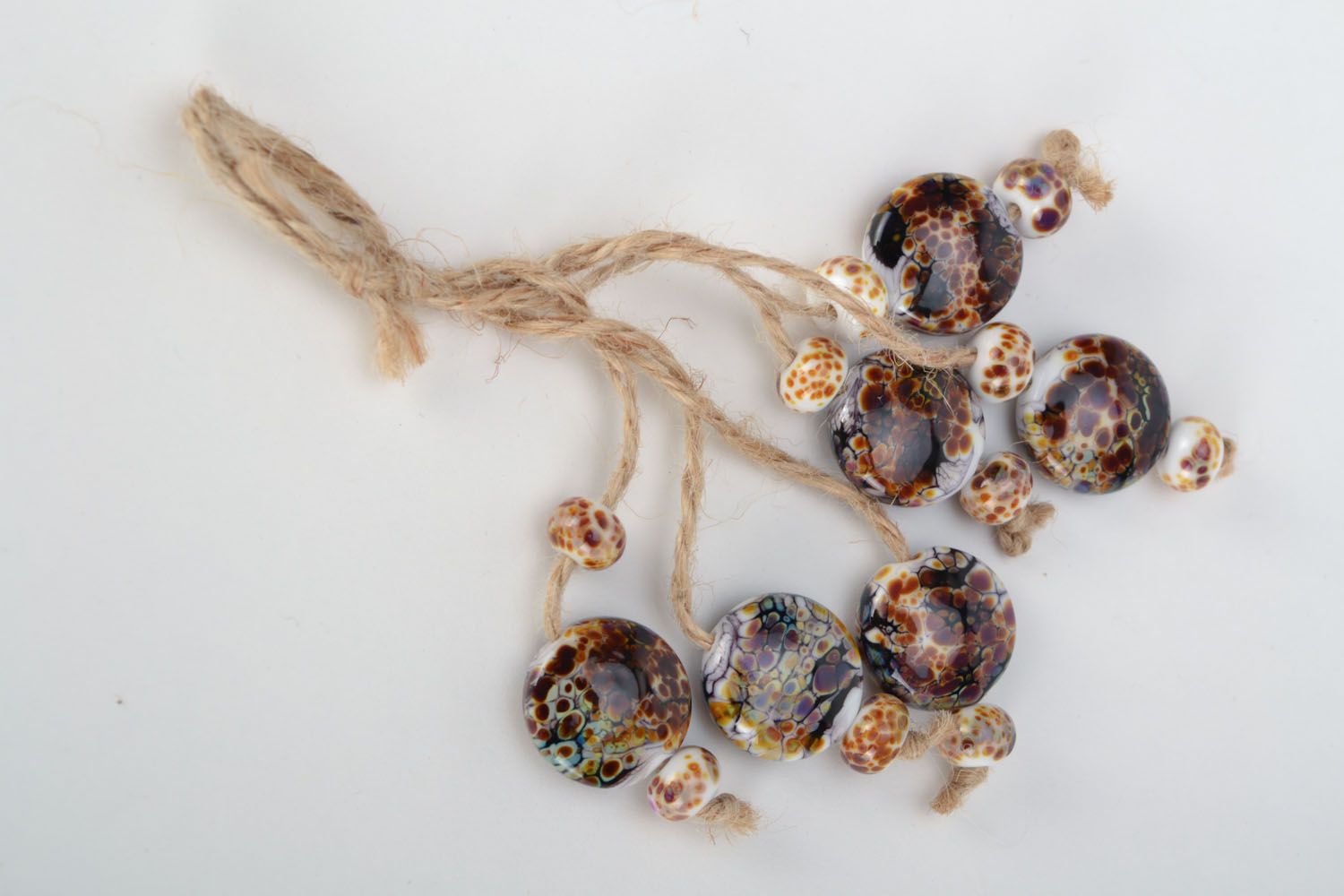 Fourniture verre chalumeau perles pour bijoux photo 1