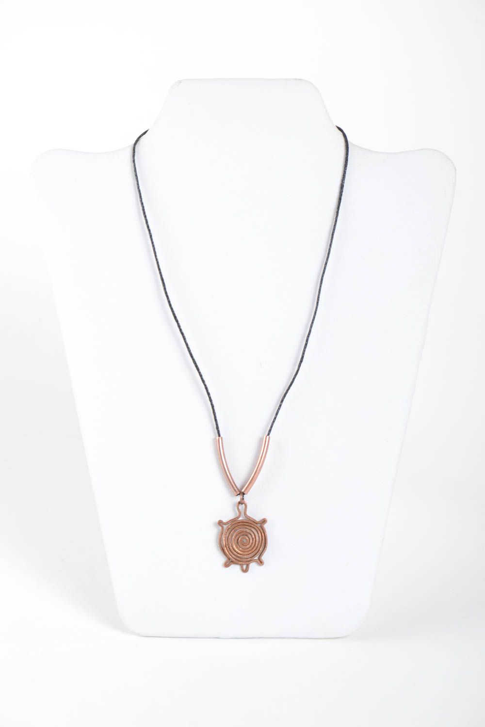 Stylish jewelry handmade copper pendant wire wrap pendant elegant jewelry photo 2