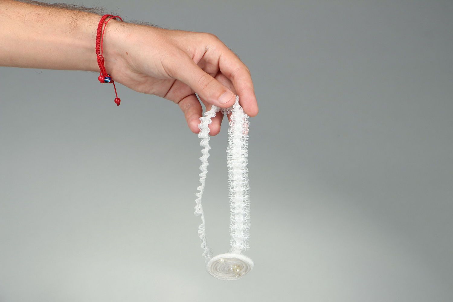 Braut Strumpfband mit echten Perlen foto 5