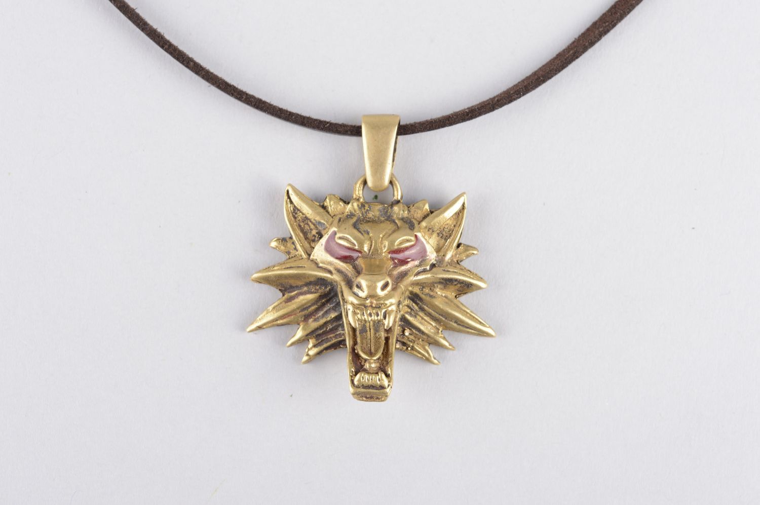 Handmade designer metal pendant unusual bronze pendant cute neck accessory photo 5