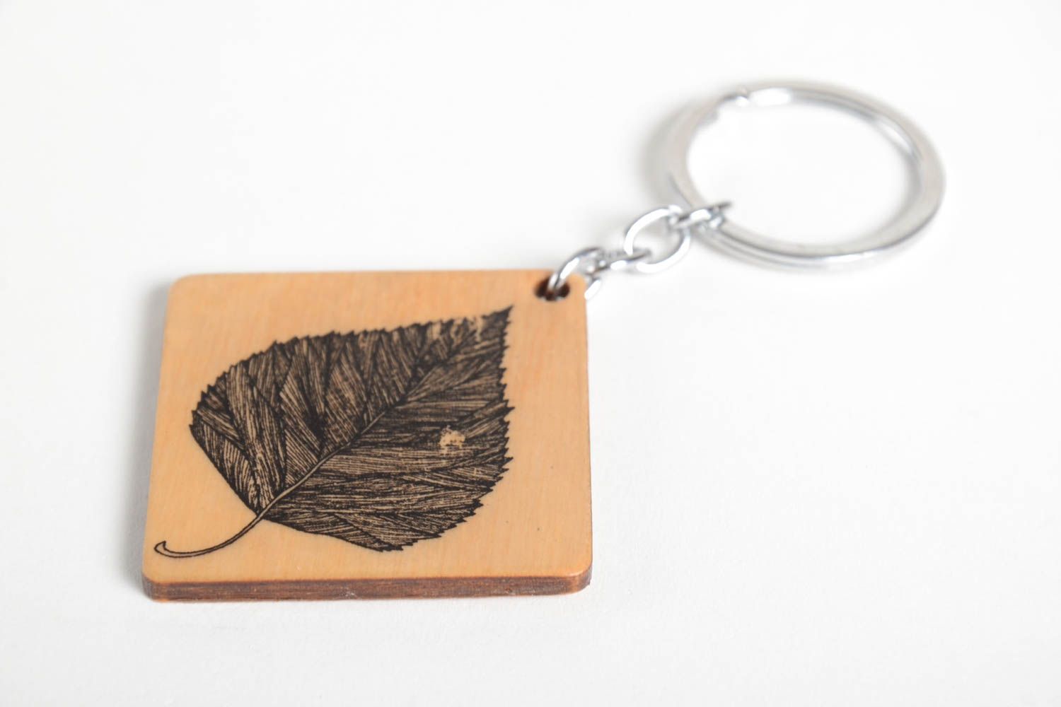 Handmade keychain unusual accessory gift ideas wooden souvenir handmade gift photo 3