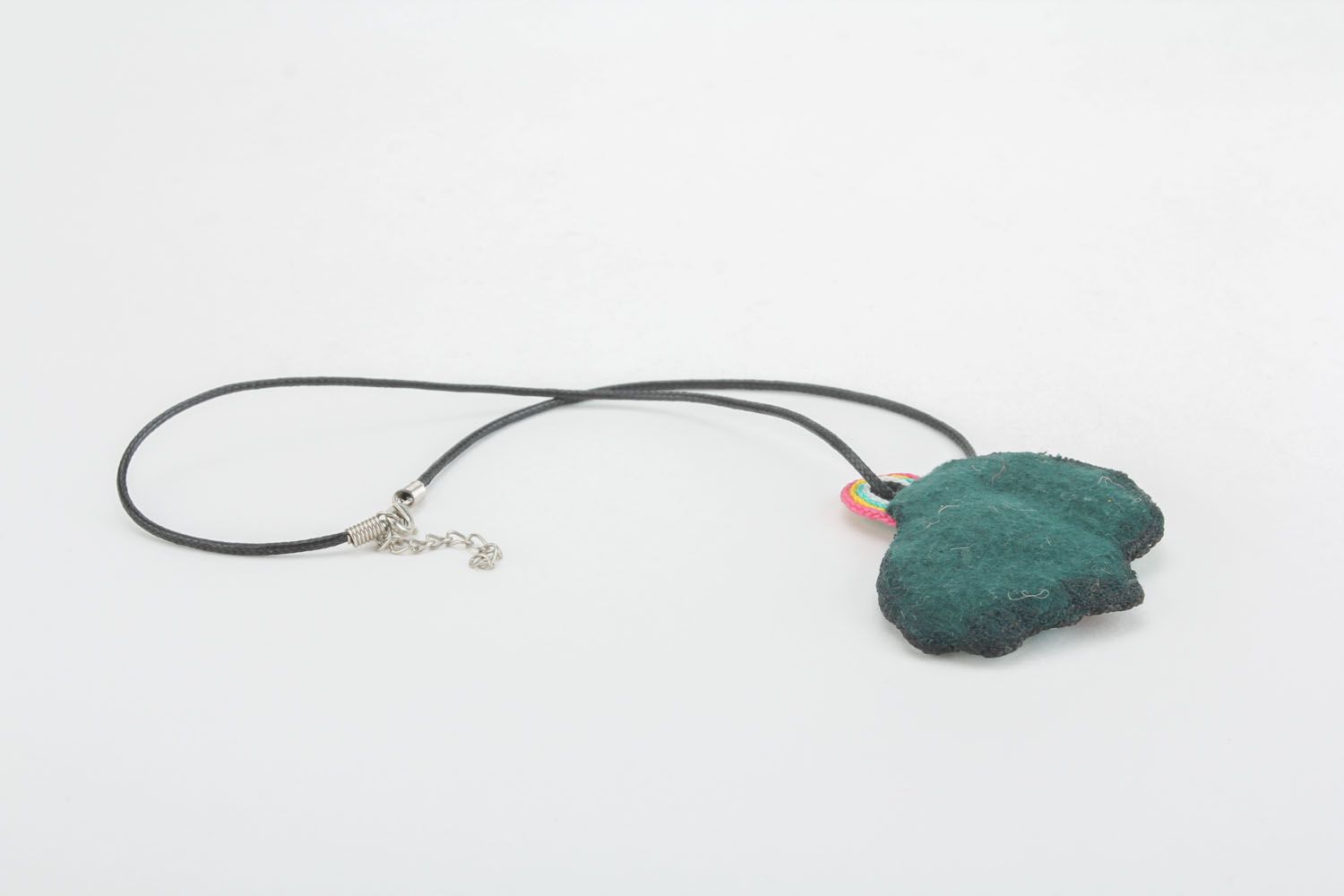 Soutache pendant with natural stones photo 4