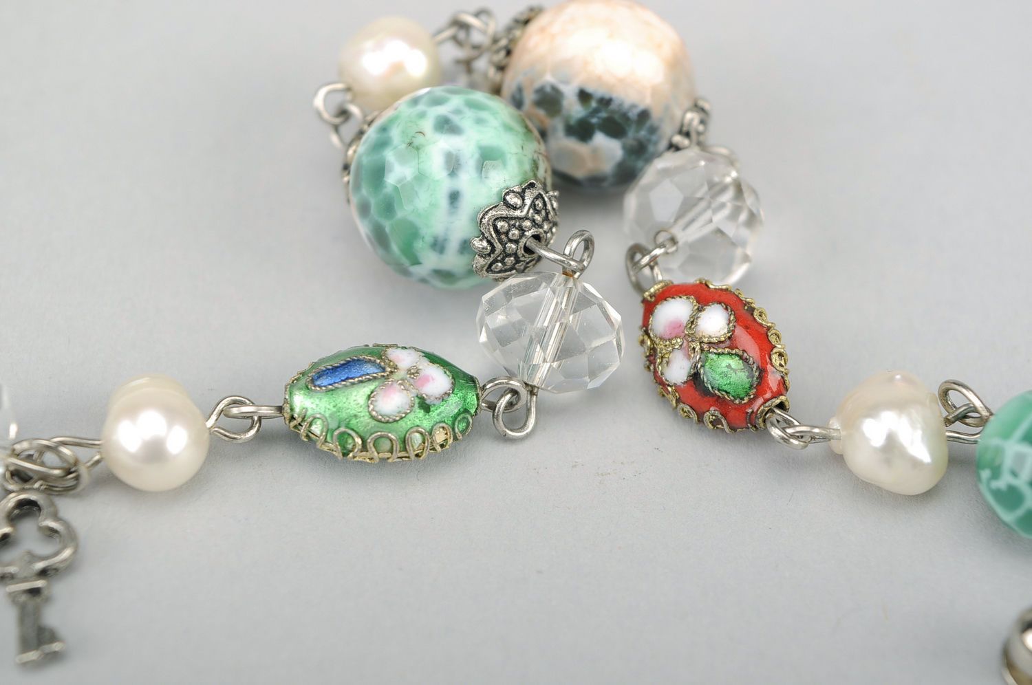 Bracelet with natural stones Small Key photo 2