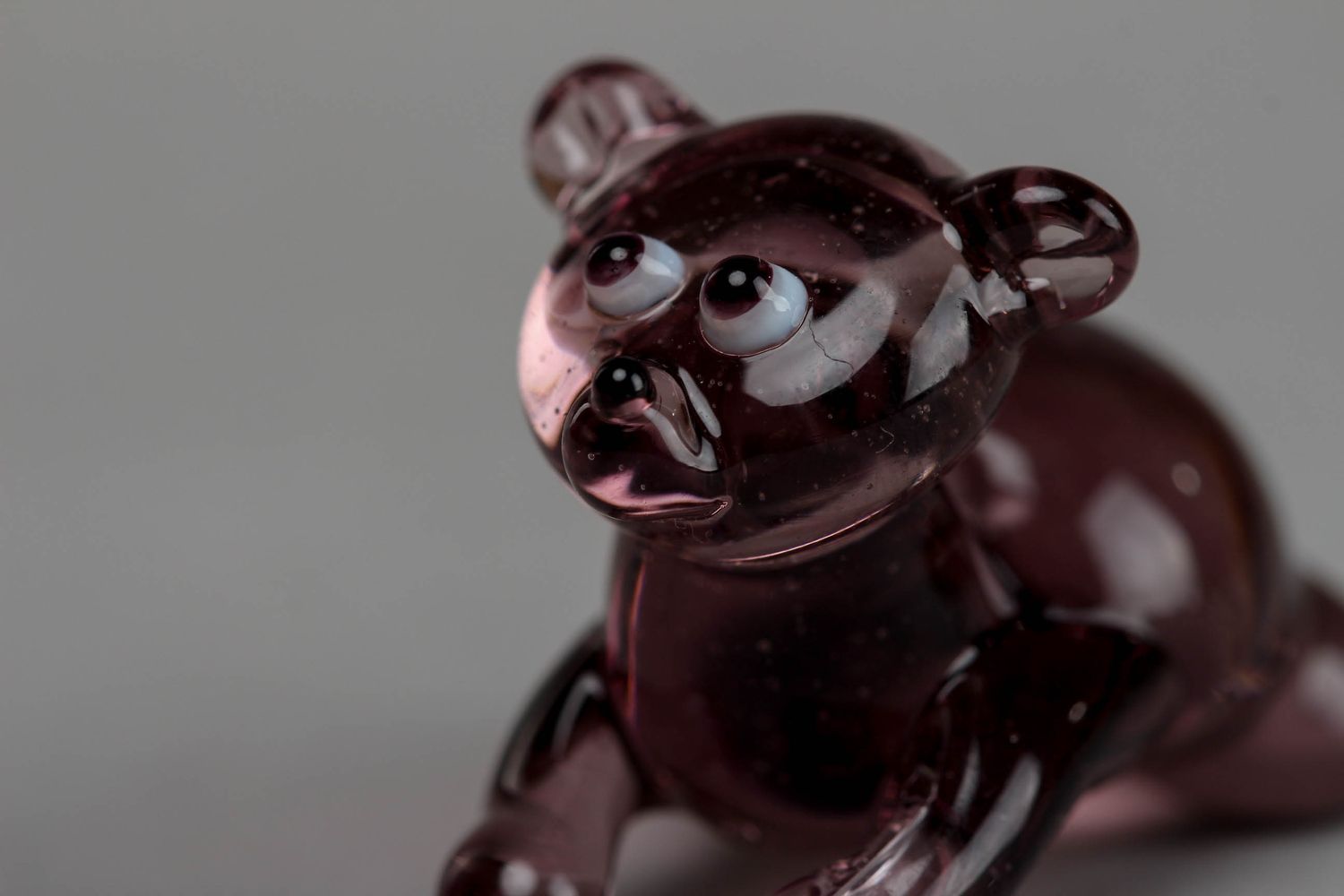 Lampwork glass animal figurine Panther photo 3