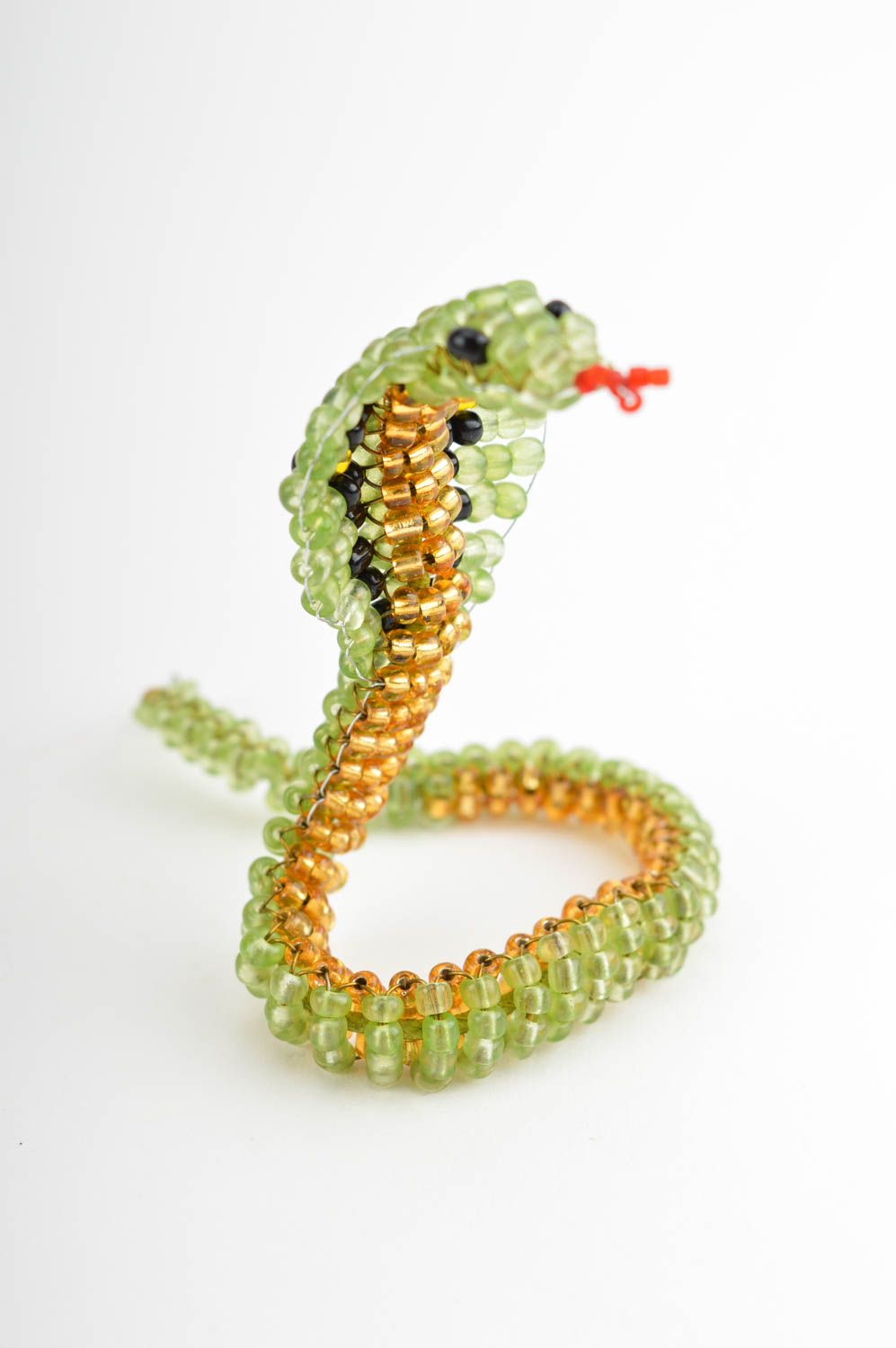 Figura decorativa animal de abalorios hecho a mano decoración de hogar foto 5