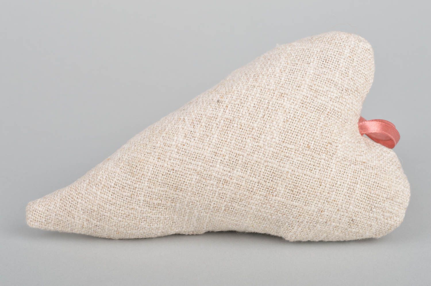 Handmade heart shaped scented fabric interior sachet pillow for home decor photo 5