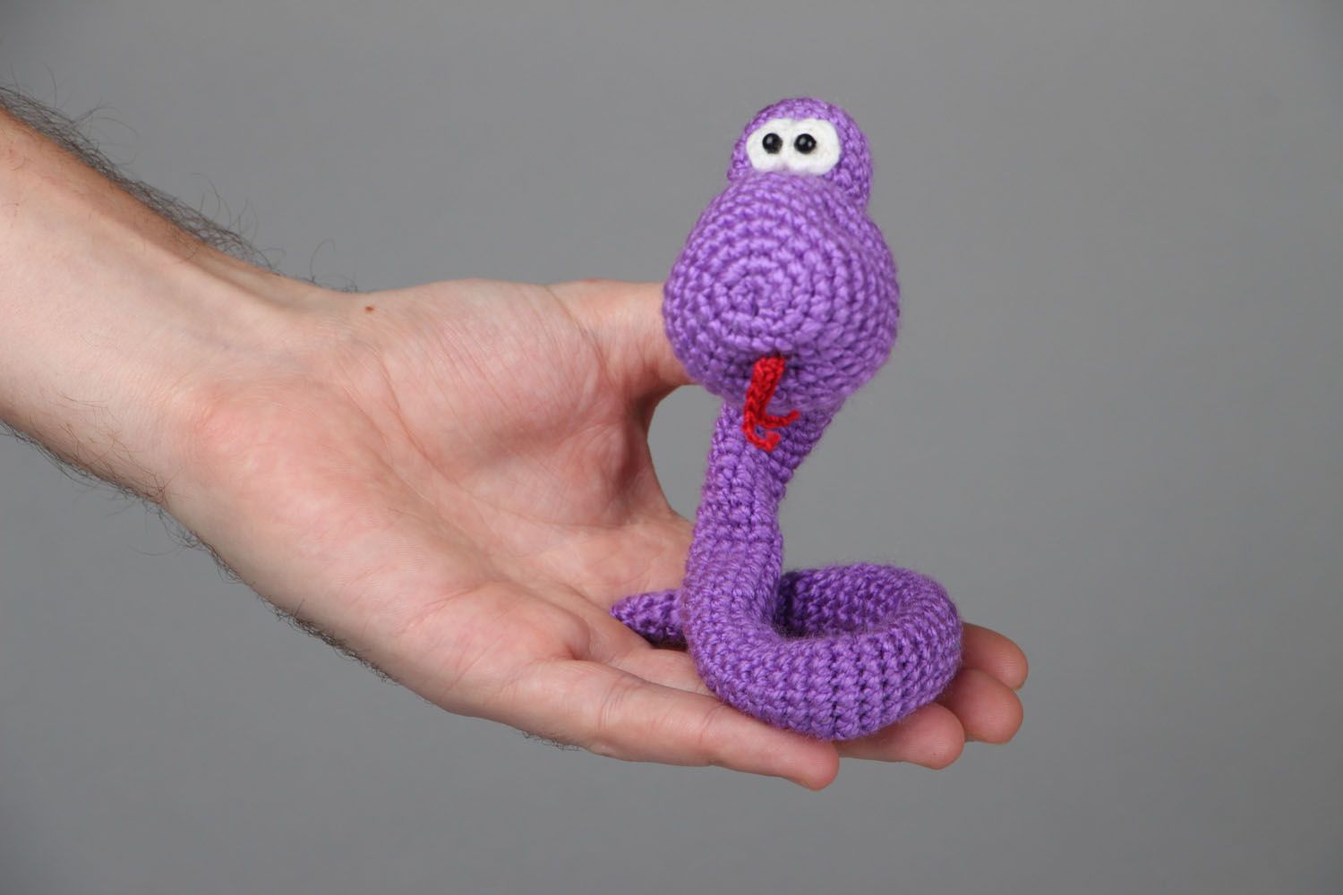 Jouet décoratif crocheté artisanal Serpent photo 4