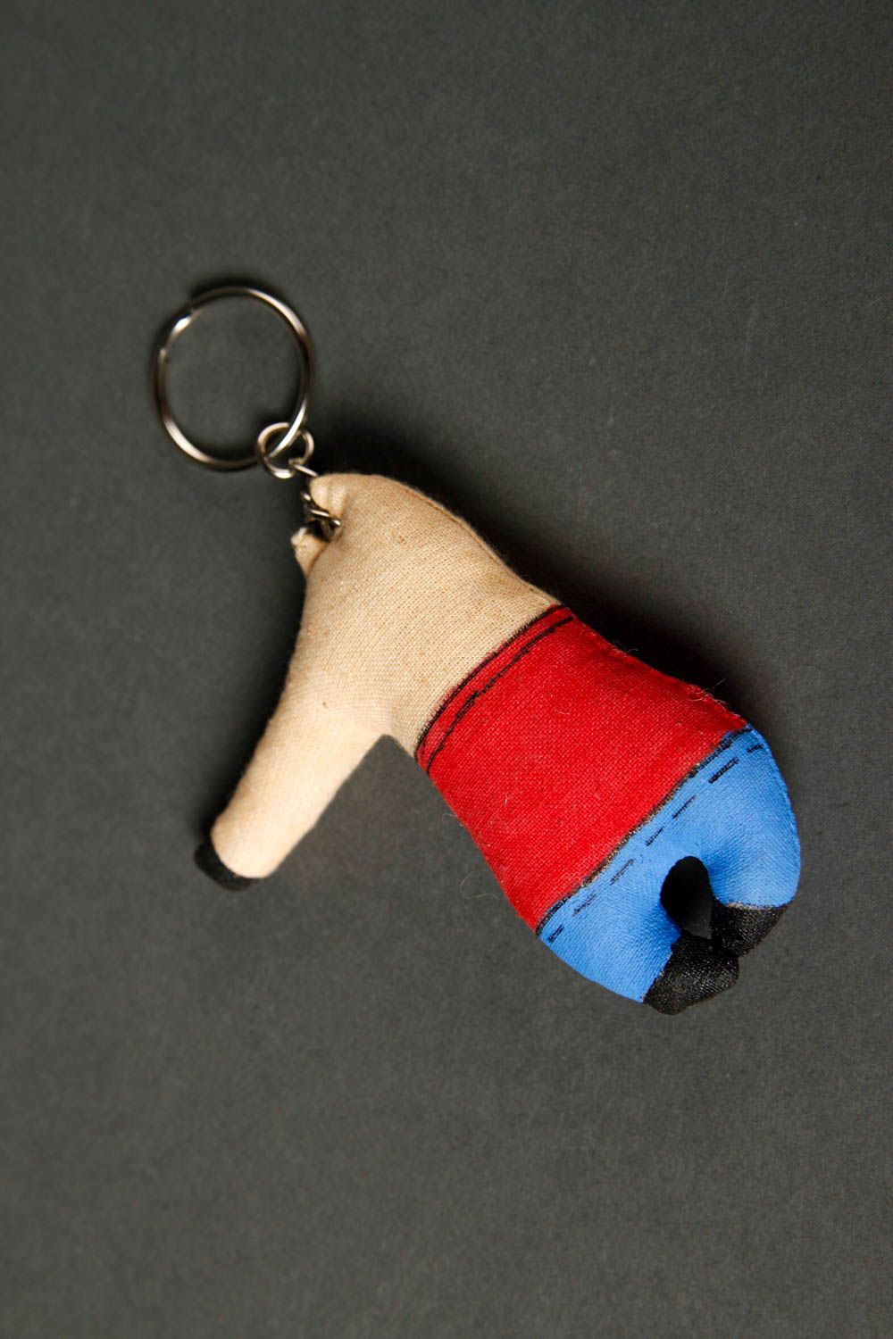 Unusual handmade fabric keychain best keychain phone charm ideas small gifts photo 4