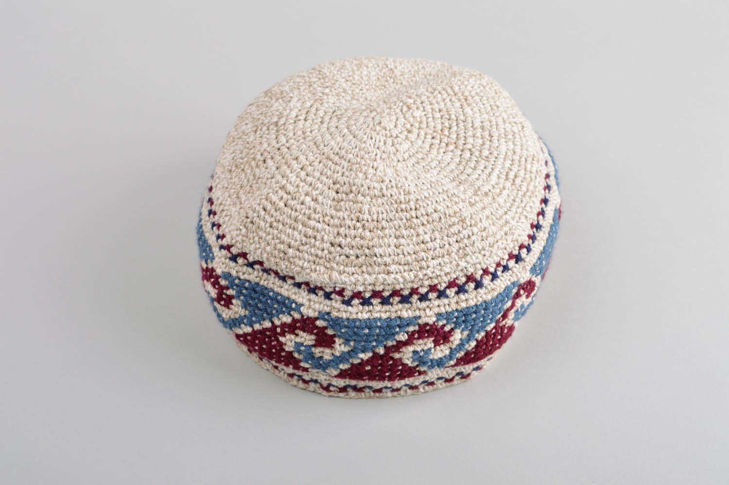 Crocheted hats handmade skullcap stylish accessories men hats warm winter hat photo 3