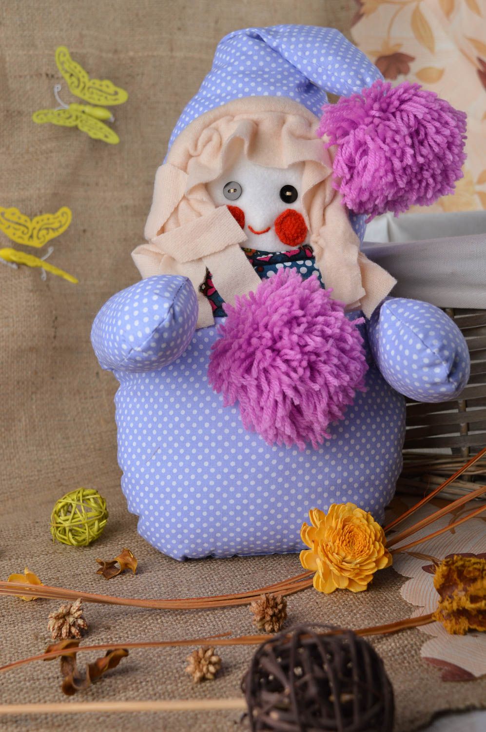 Handmade toy stuffed toy designer interior doll present for children home decor photo 1