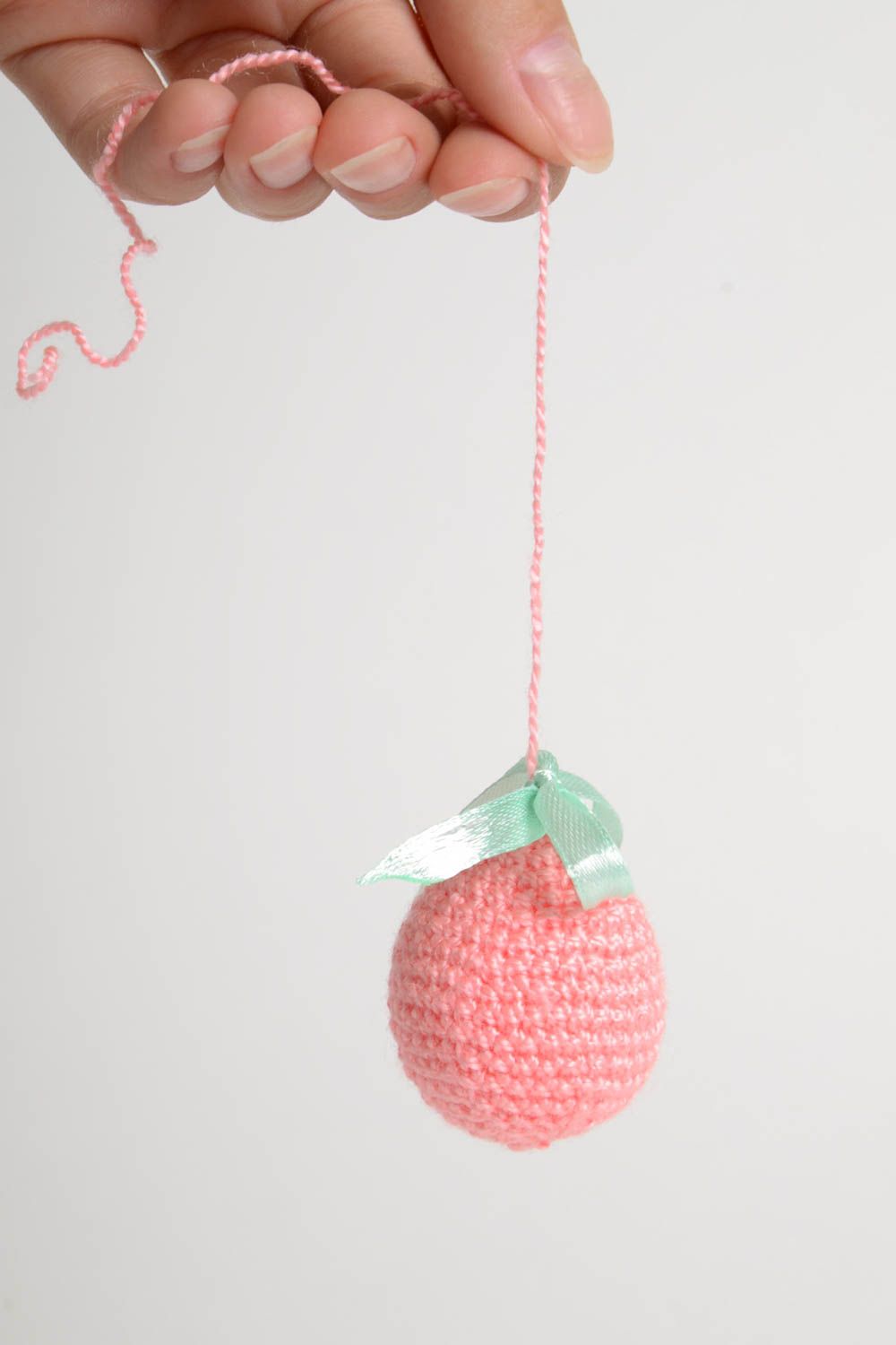 Unusual handmade Easter wall hanging crochet egg house and home gift ideas photo 5
