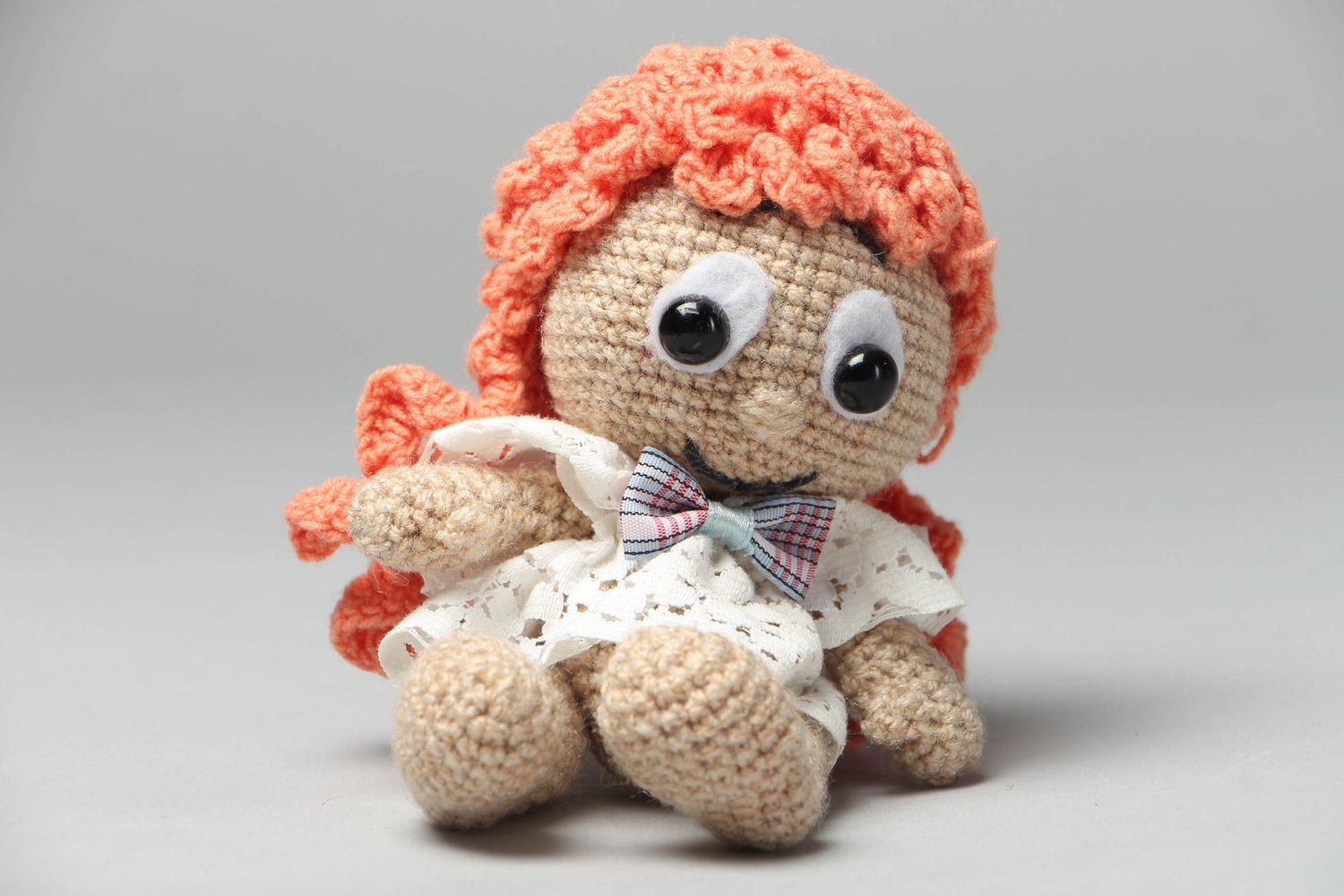 Handmade crochet toy Girl photo 1
