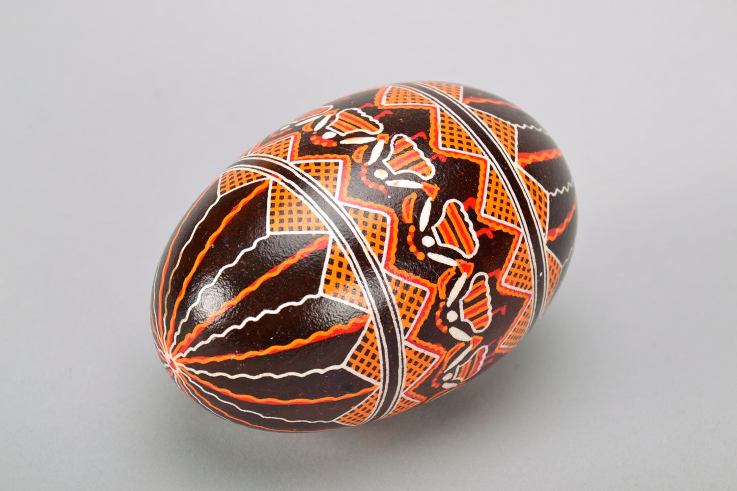 Huevo de Pascua de ganso, pisanka artesanal foto 5