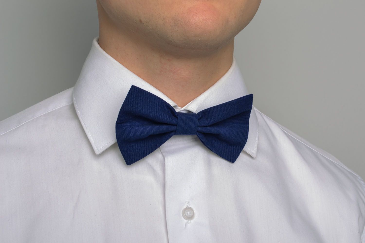 Blue bow tie photo 1