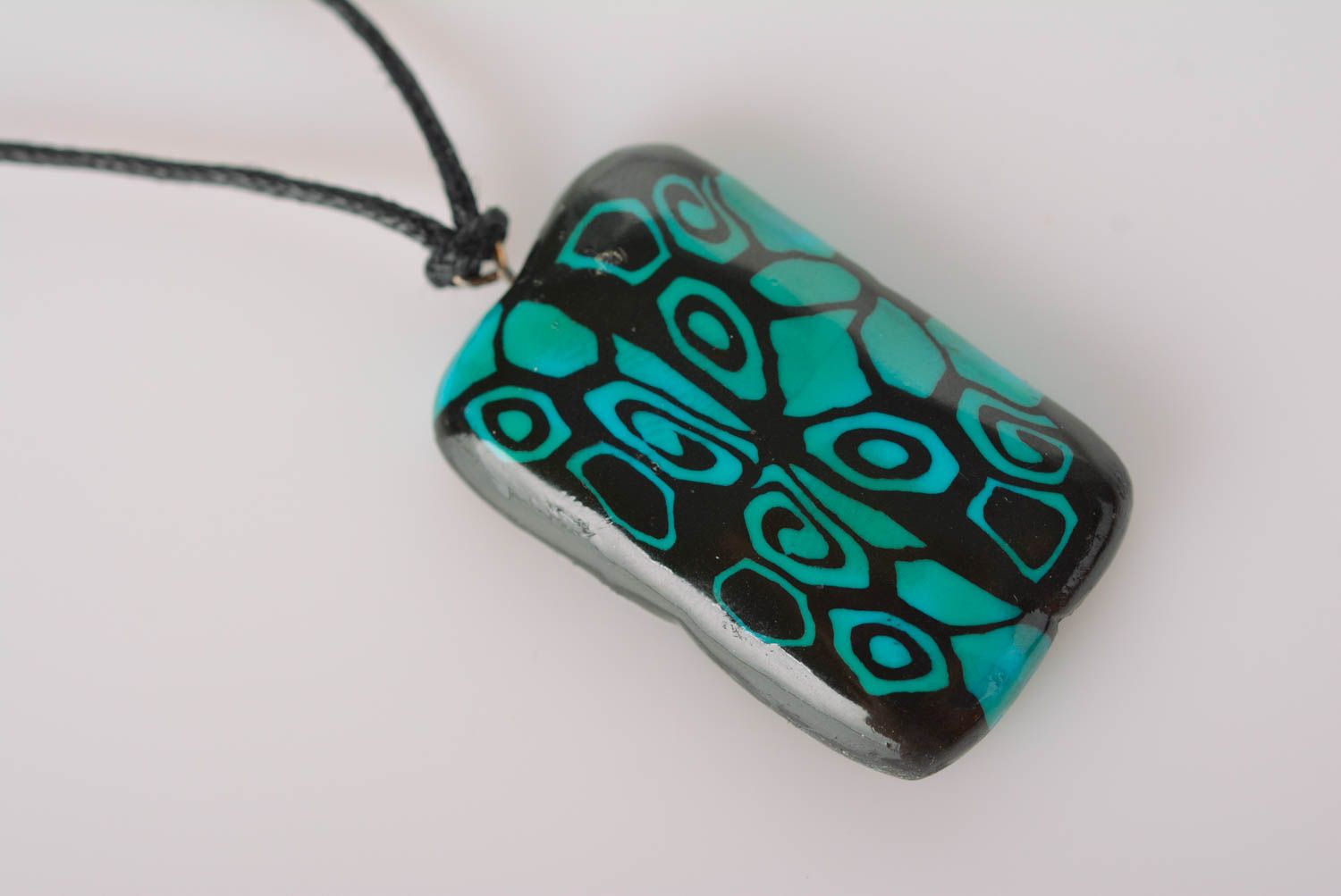 Homemade jewelry charm necklace pendant necklace polymer clay gifts for women photo 2
