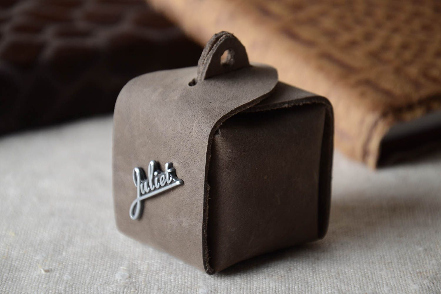 Handmade gift box leather accessories decorative gift box souvenir ideas photo 1