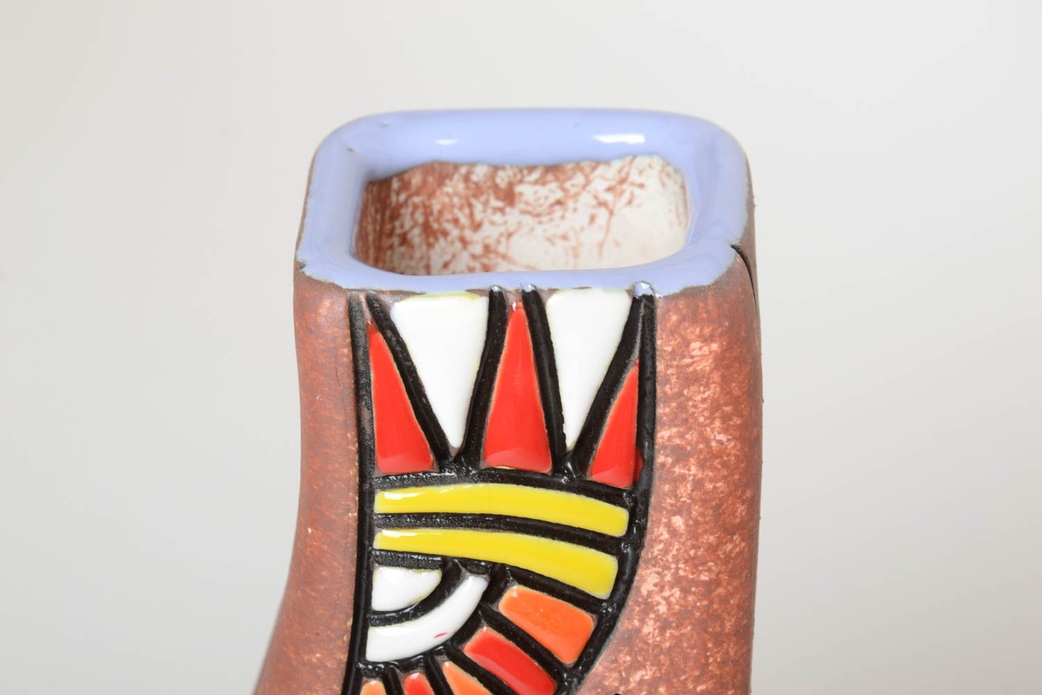 Bunte Vase handgemachte Keramik Haus Deko Idee originelles Geschenk Souvenir foto 3