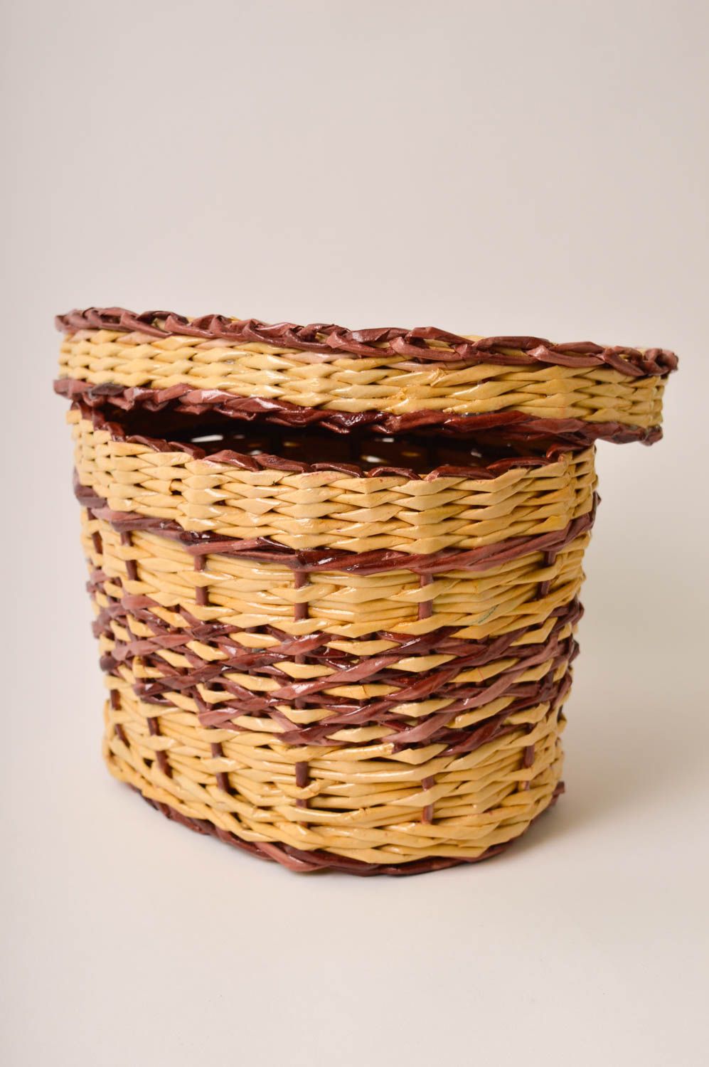 Handmade wicker basket home organizer jewelry box stylish home decor ideas photo 4