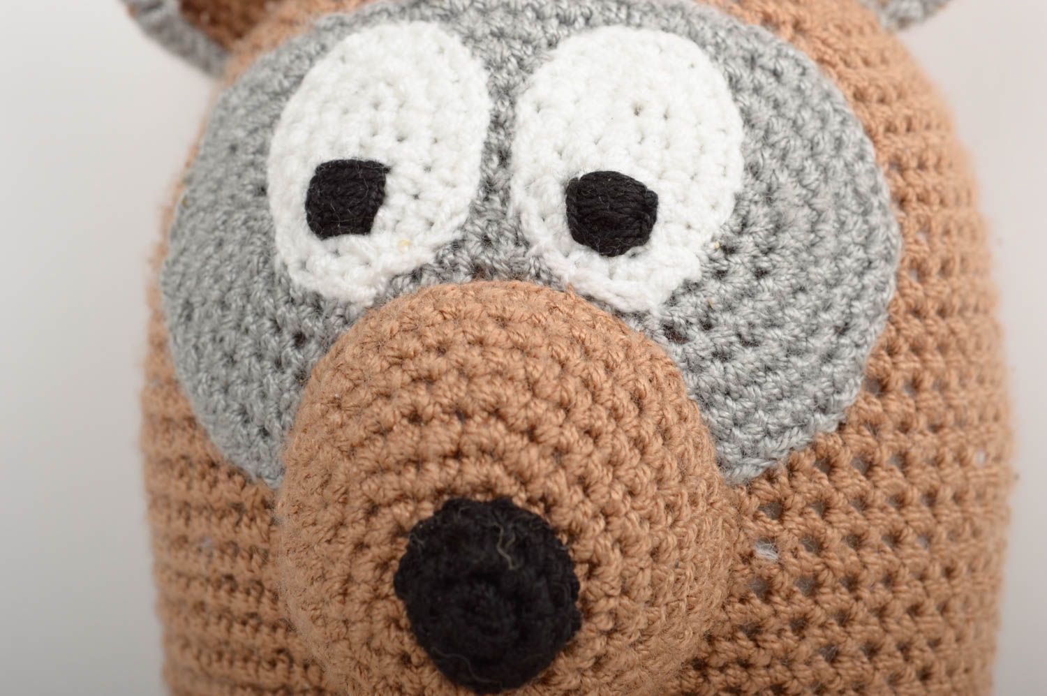 Jouets ours faits main Peluches au crochet en coton 2 pièces Cadeau enfant photo 4
