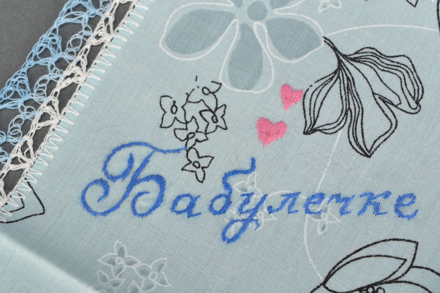 Handkerchief with embroidery photo 4