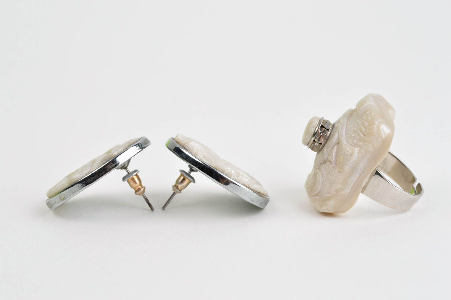 Damen Schmuck Set handmade Ring und Ohrringe schöne Accessoires für Frauen foto 2