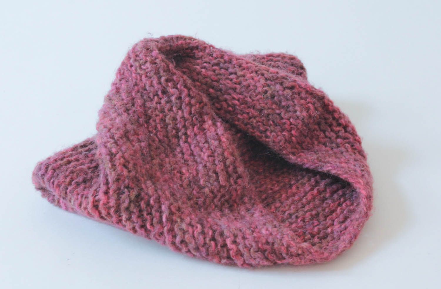 Cachecol de lã tricotado à mão foto 3