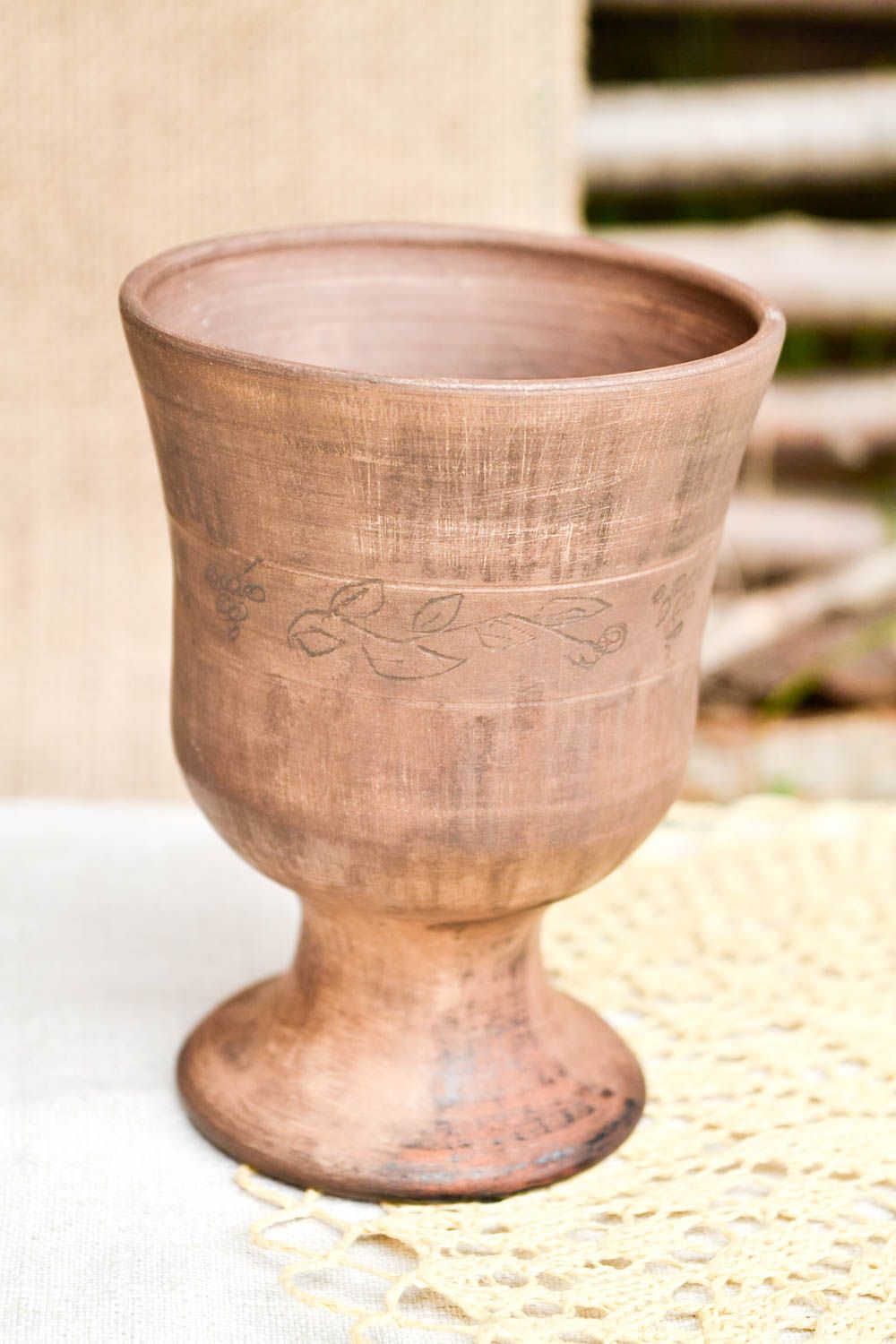 Vaso de arcilla hecho a mano cosa de cocina regalo original para amigo foto 1