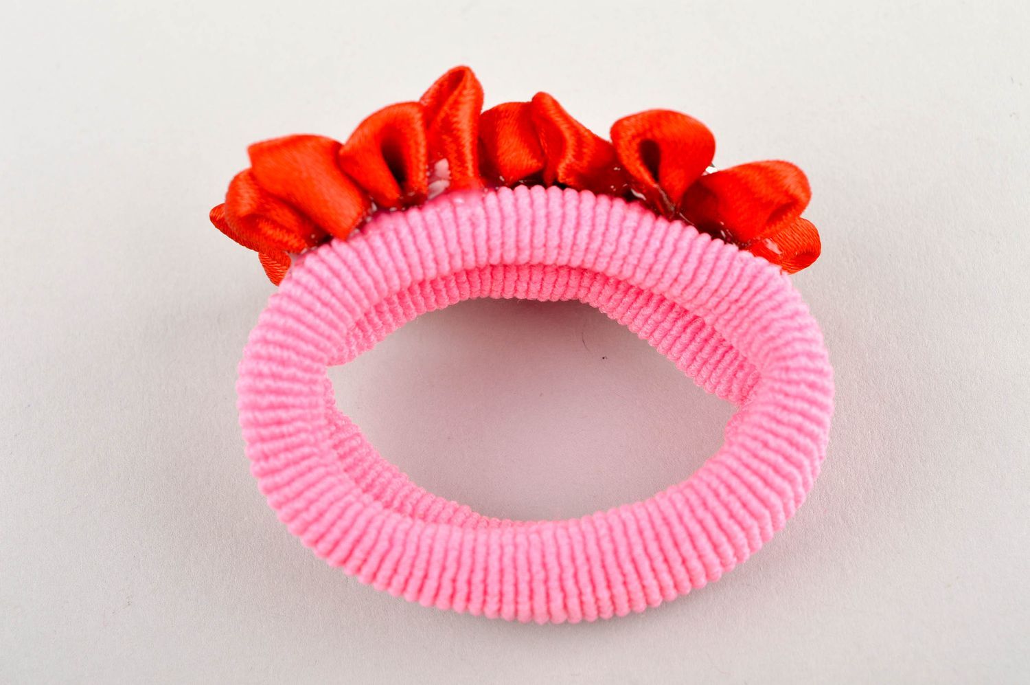 Stylish handmade flower scrunchie hair tie how to do my hair accessories for her photo 5