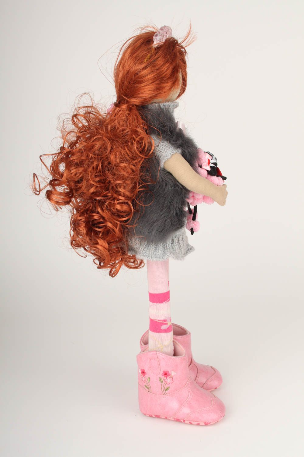Кукла ручной работы кукла из ткани авторская игрушка мягкая кукла красивая фото 3