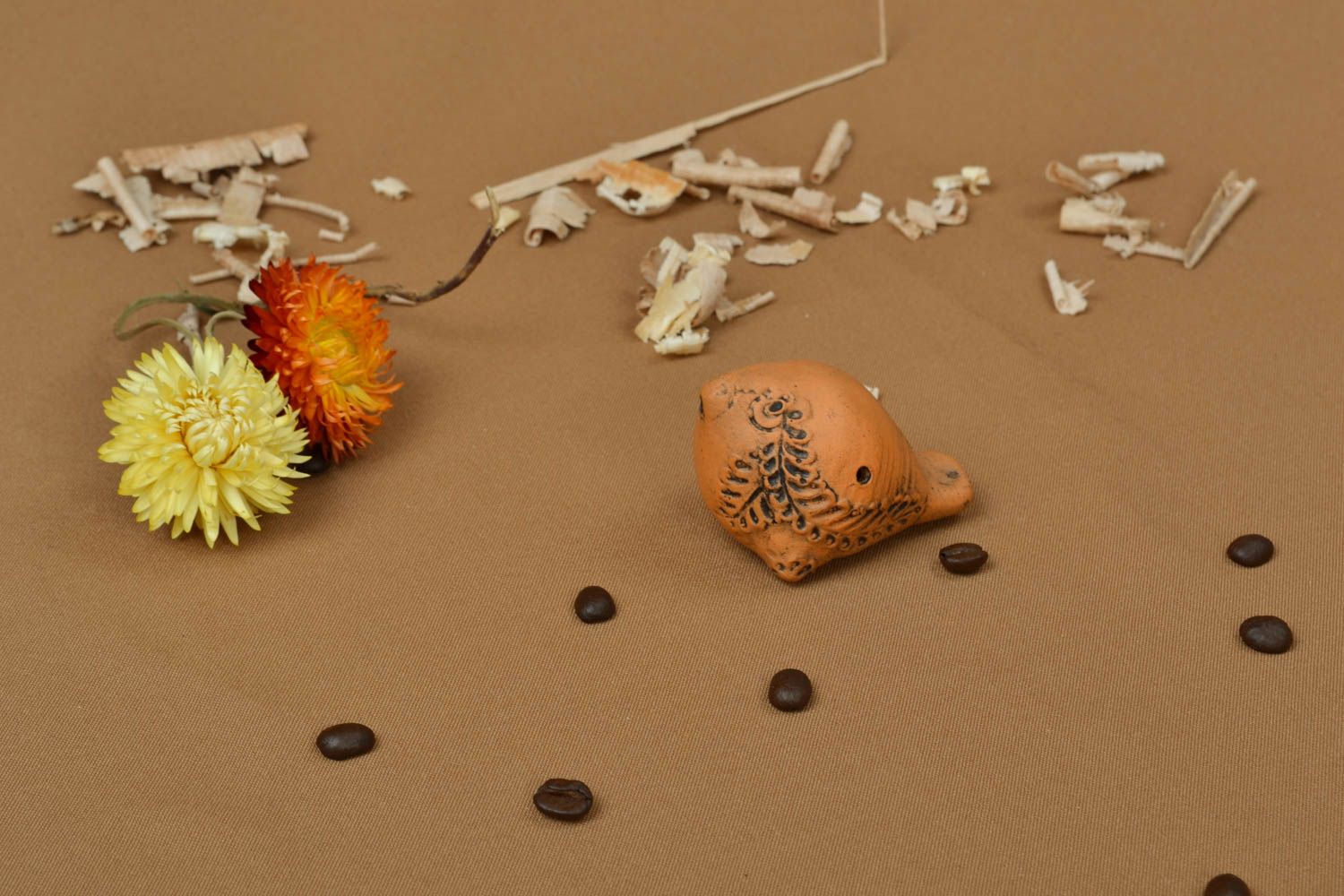 Handmade ceramic toy whistle photo 5