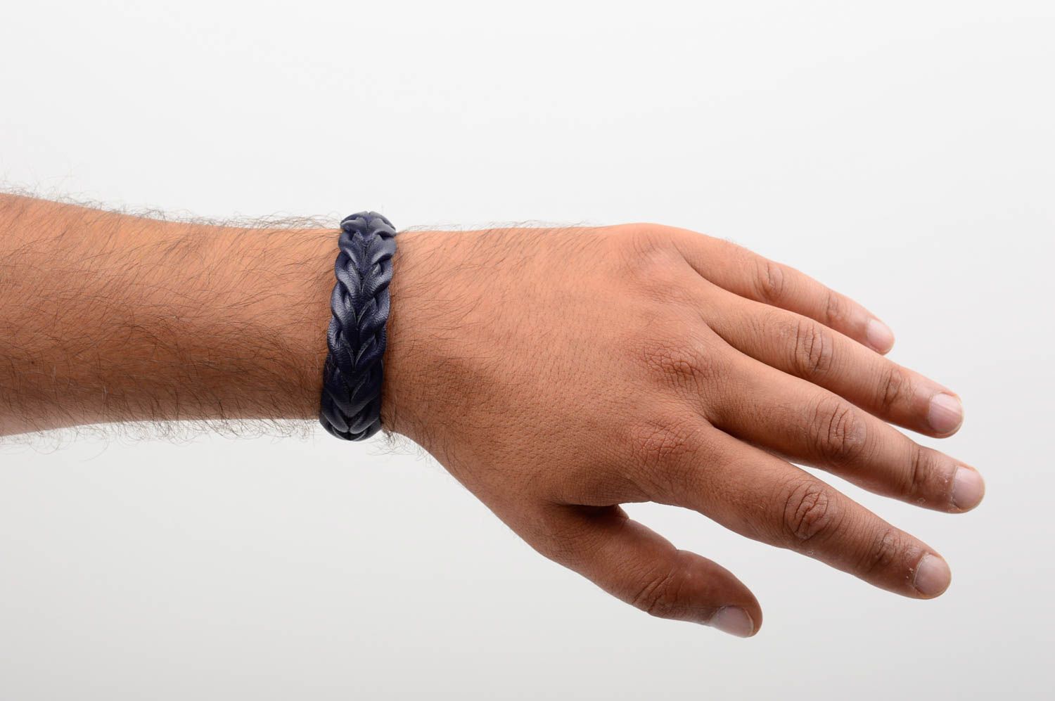 Stylish handmade leather wrist bracelet designer jewelry fashion gift ideas photo 5