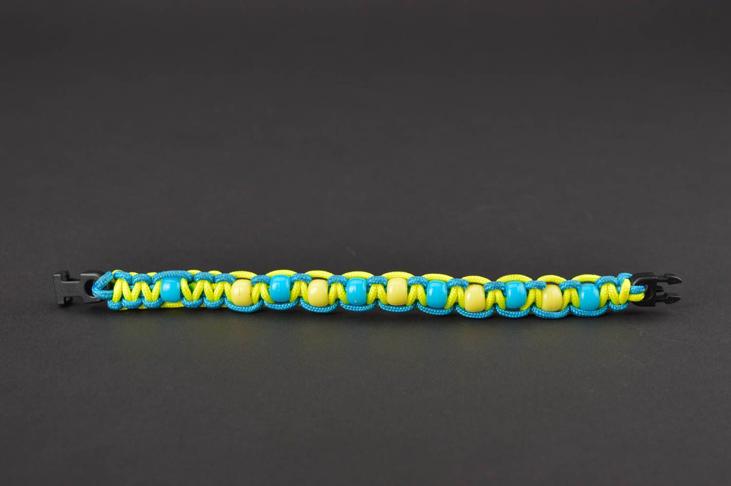 Handmade designer thin bracelet bright survival bracelet paracord bracelet photo 5