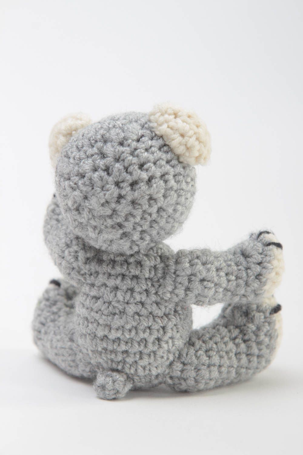 Oso de peluche hecho a mano muñeco de peluche juguete tejido al crochet foto 4