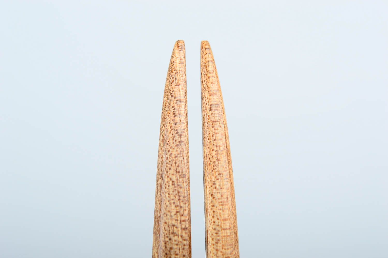 Handgefertigt Haarstab Holz Haarschmuck für Dutt Designer Accessoire hellbraun foto 5