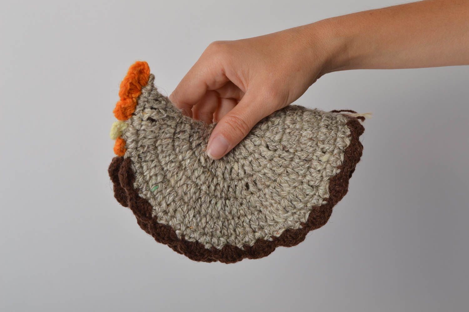 Agarradera al crochet hecha a mano accesorios de cocina textil para el hogar  foto 5