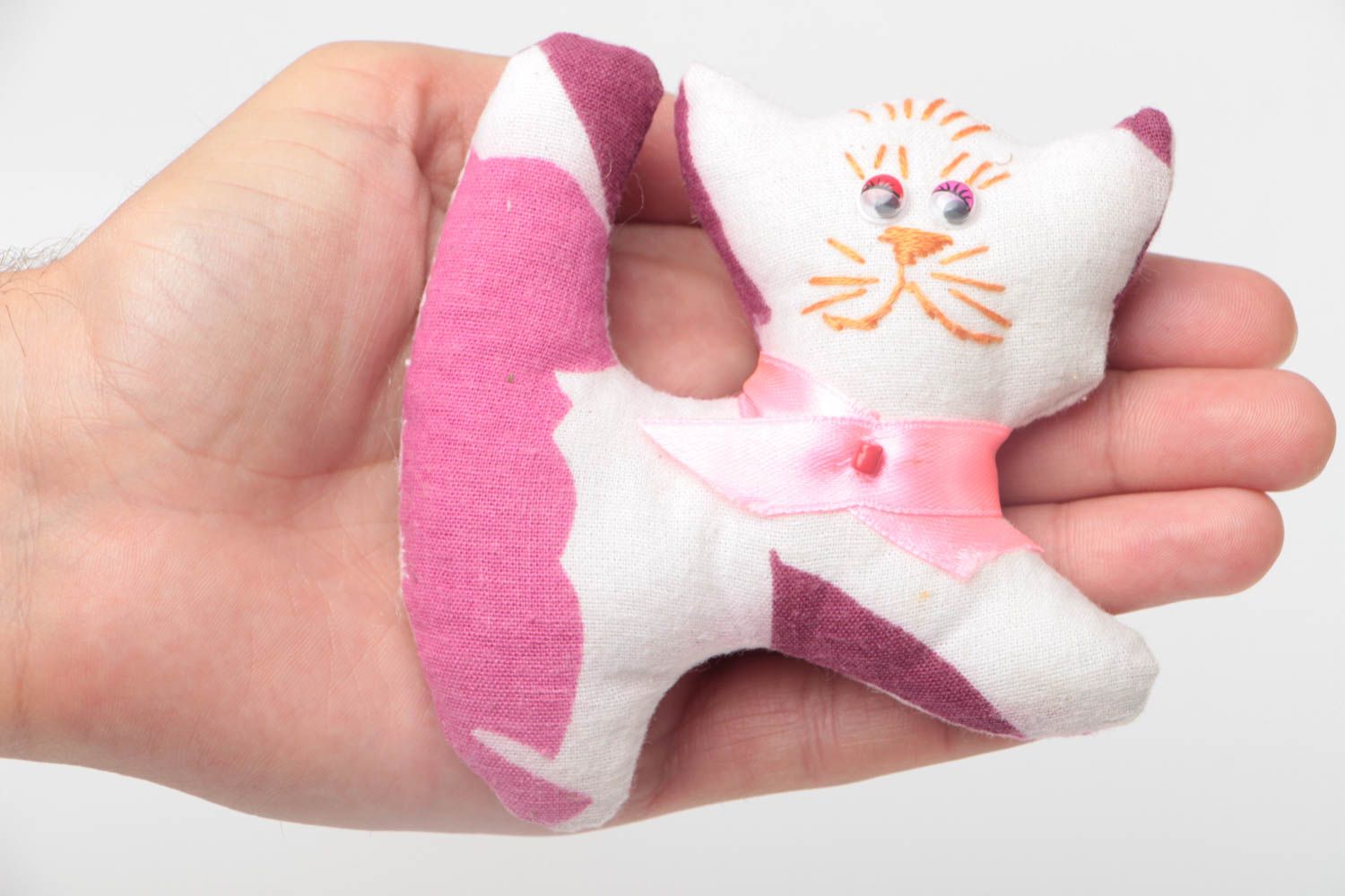 Jouet mou fait main en forme de chat amusant et original cadeau pour enfant photo 5
