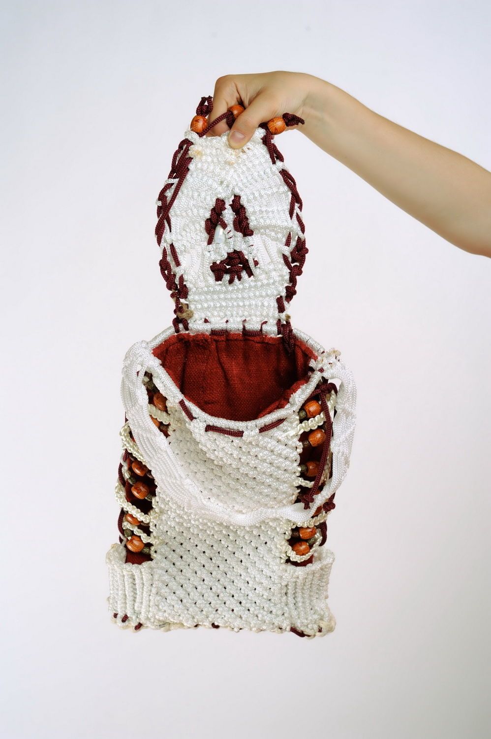 Woven handmade shoulder bag photo 4