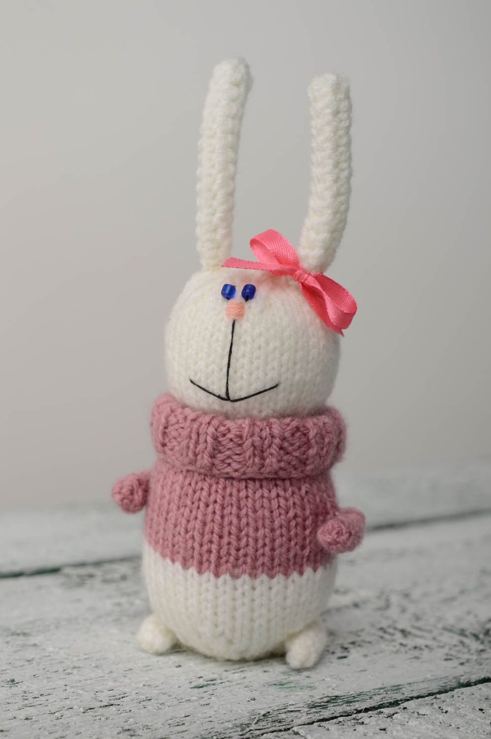 Handmade soft knitted toy photo 1