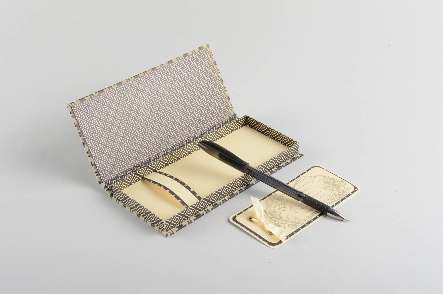 Boîte cadeau rectangulaire faite main à billets originale scrapbooking photo 5