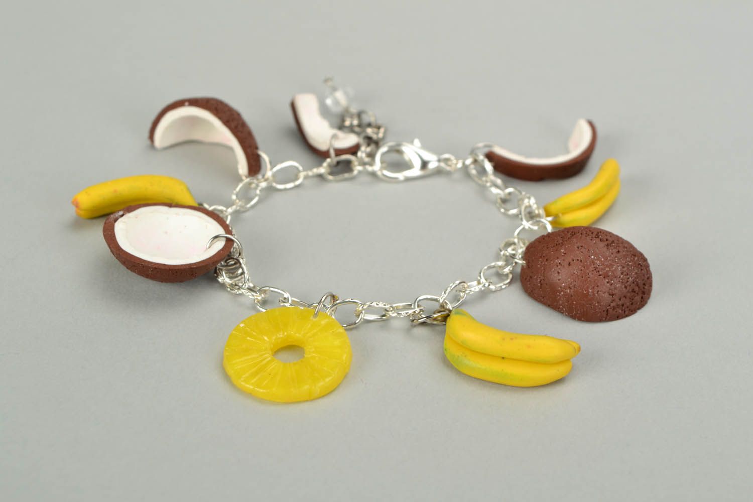 Armband mit Früchten Polymerton, Handarbeit foto 3