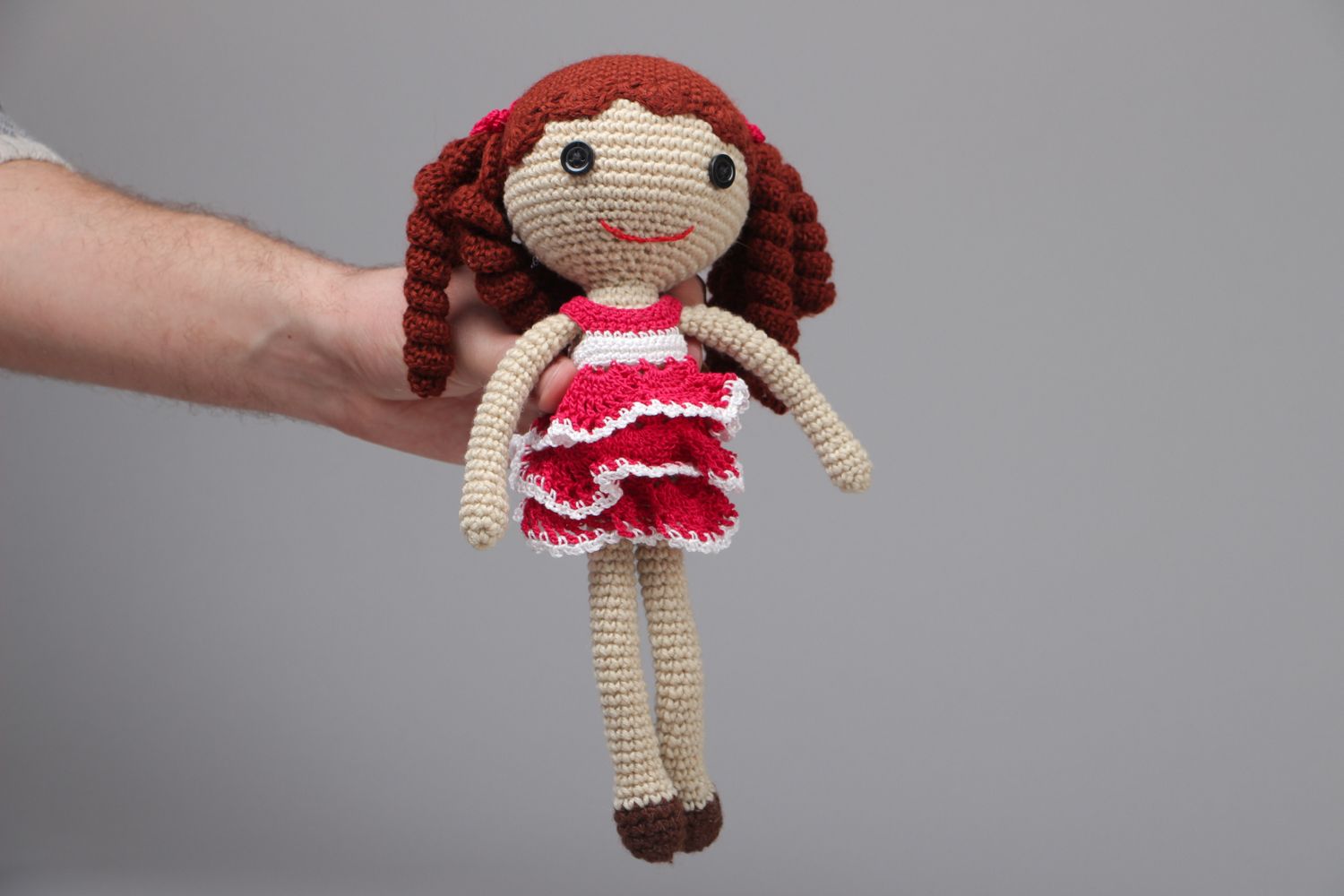 Soft crochet toy Girl photo 4
